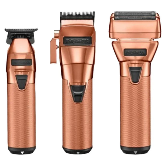 BaBylissPRO FXONE RoseFX Clipper #FX899RG Trimmer #FX799RG Shaver #FX79FSRG Bundle