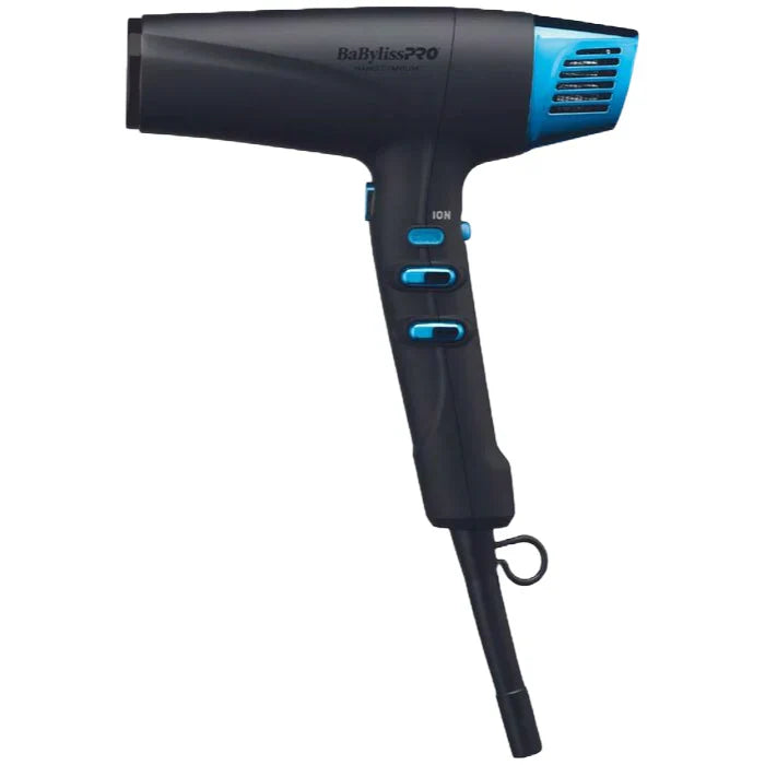 BaBylissPRO NANO TITANIUM™ Limited Edition Black & Blue Professional High-speed Dual Ionic Dryer #BNTMB9100