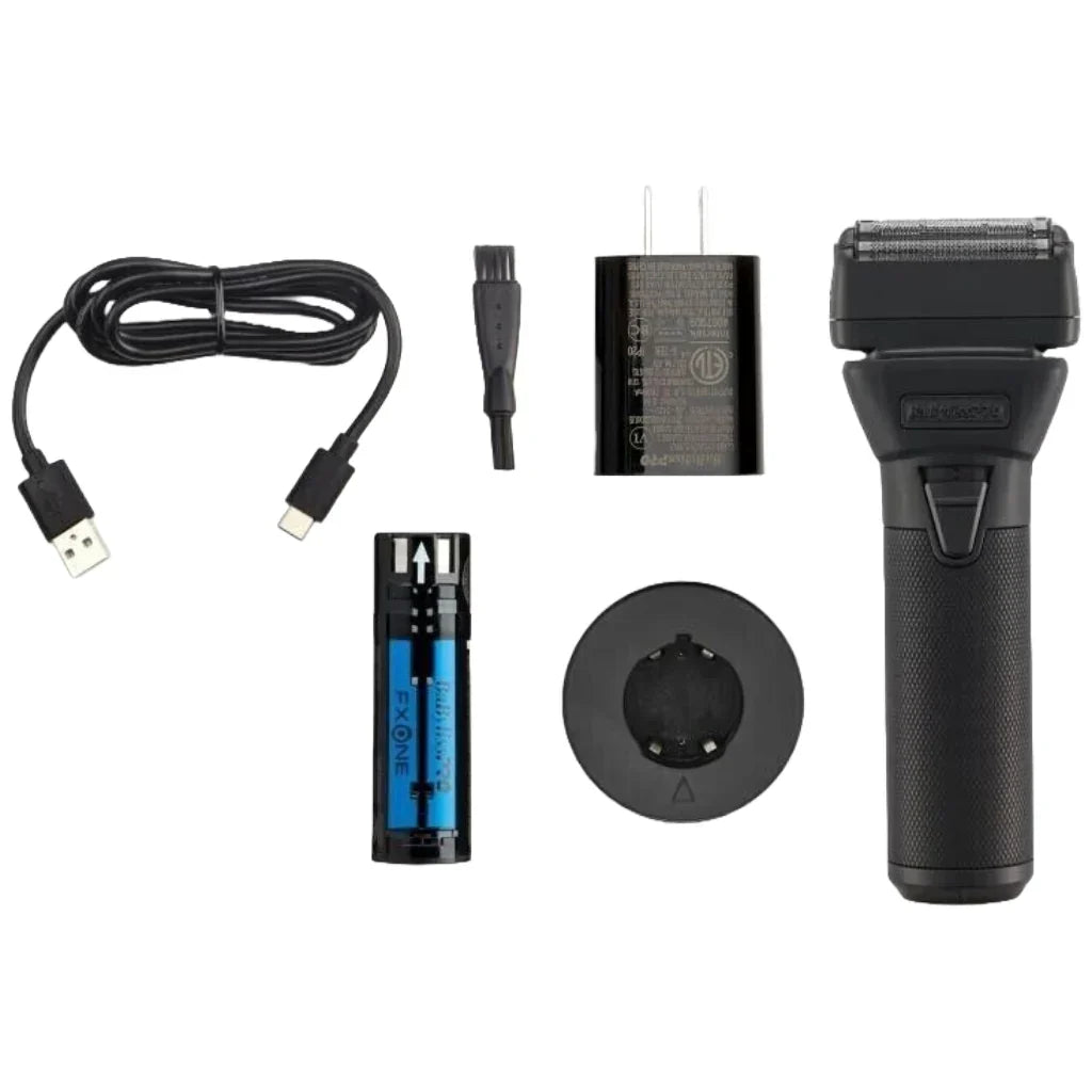 BaBylissPRO FXONE BLACKFX All-Metal Interchangeable-Battery Shaver #FX79FSMB