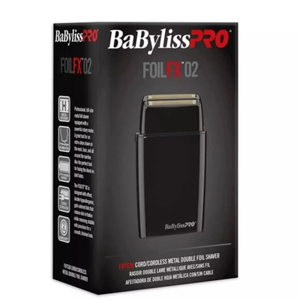 BaBylissPRO BlackFX Double Foil Shaver FXFS2B