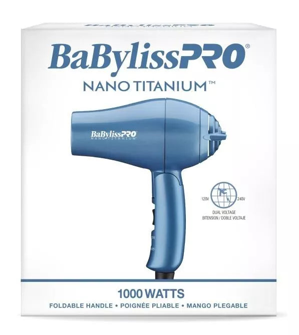 BaBylissPRO Nano Titanium Travel Hair Dryer | BNT053TUC