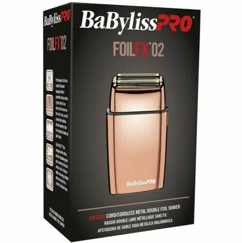 BaBylissPRO Rose Gold FX Double Foil Shaver FXFS2RG