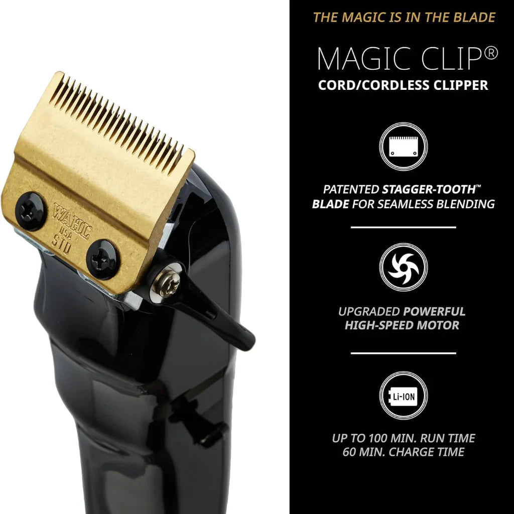 Wahl 5 Star Magic Clip Cord/Cordless Clipper Black #3026432