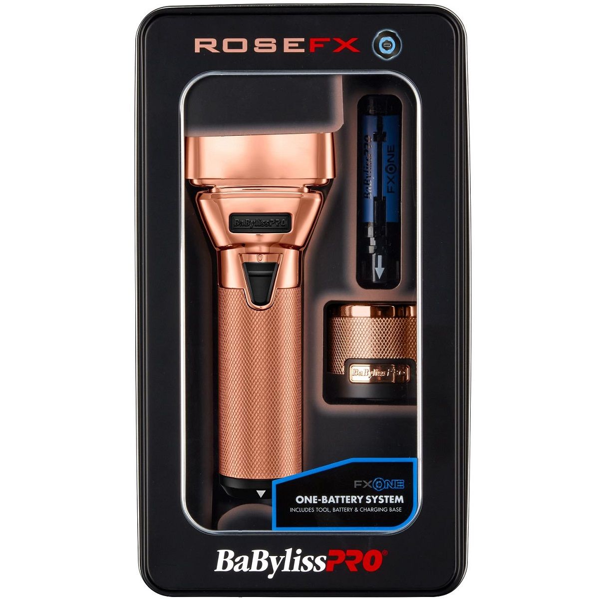 BabylissPro FXOne Cordless Double Foil Shaver Rose Gold #FX79FSRG