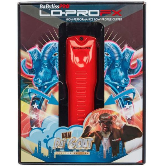 BaBylissPRO INFLUENCER EDITION Red LO-PROFX Cordless Clipper FX825RI