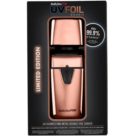 BaByliss PRO UVFOIL Rose Gold Single Foil Cordless Shaver