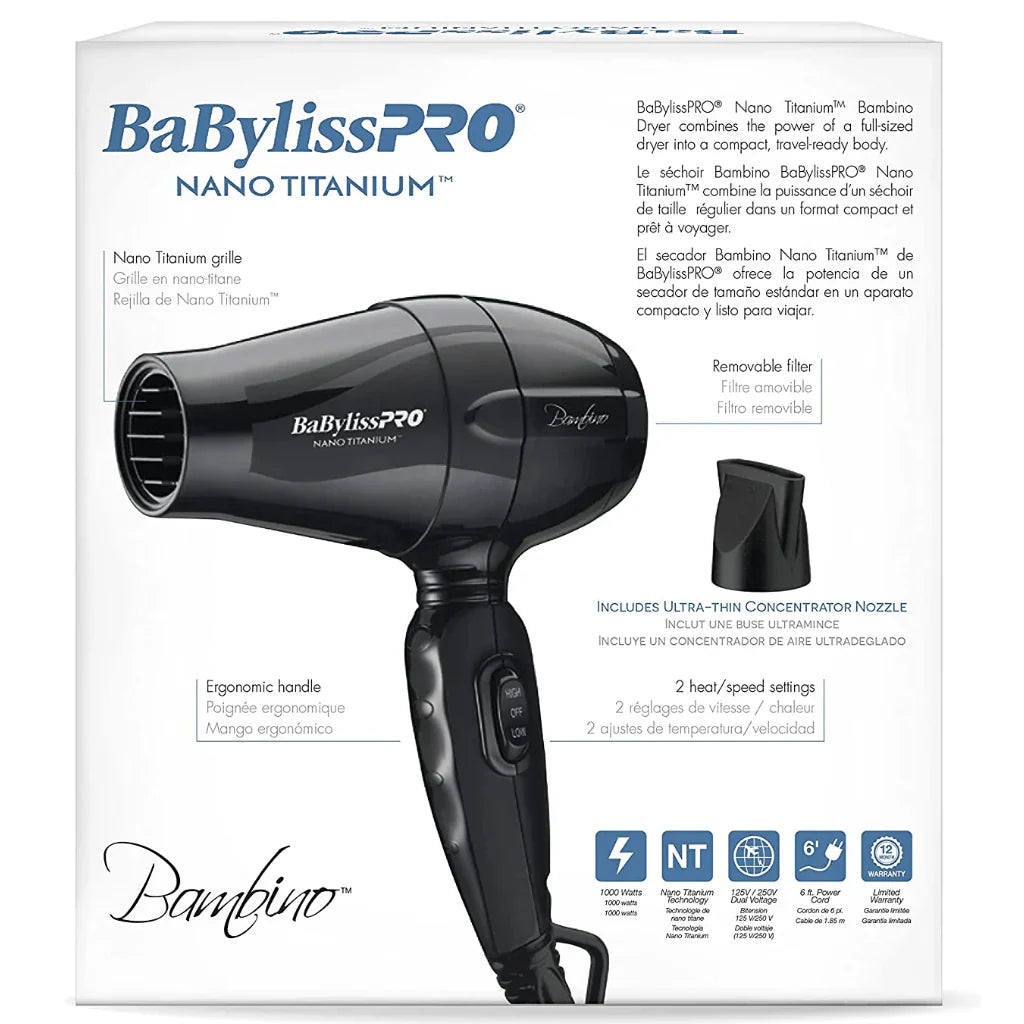 BabylissPro Bambino Dryer Black