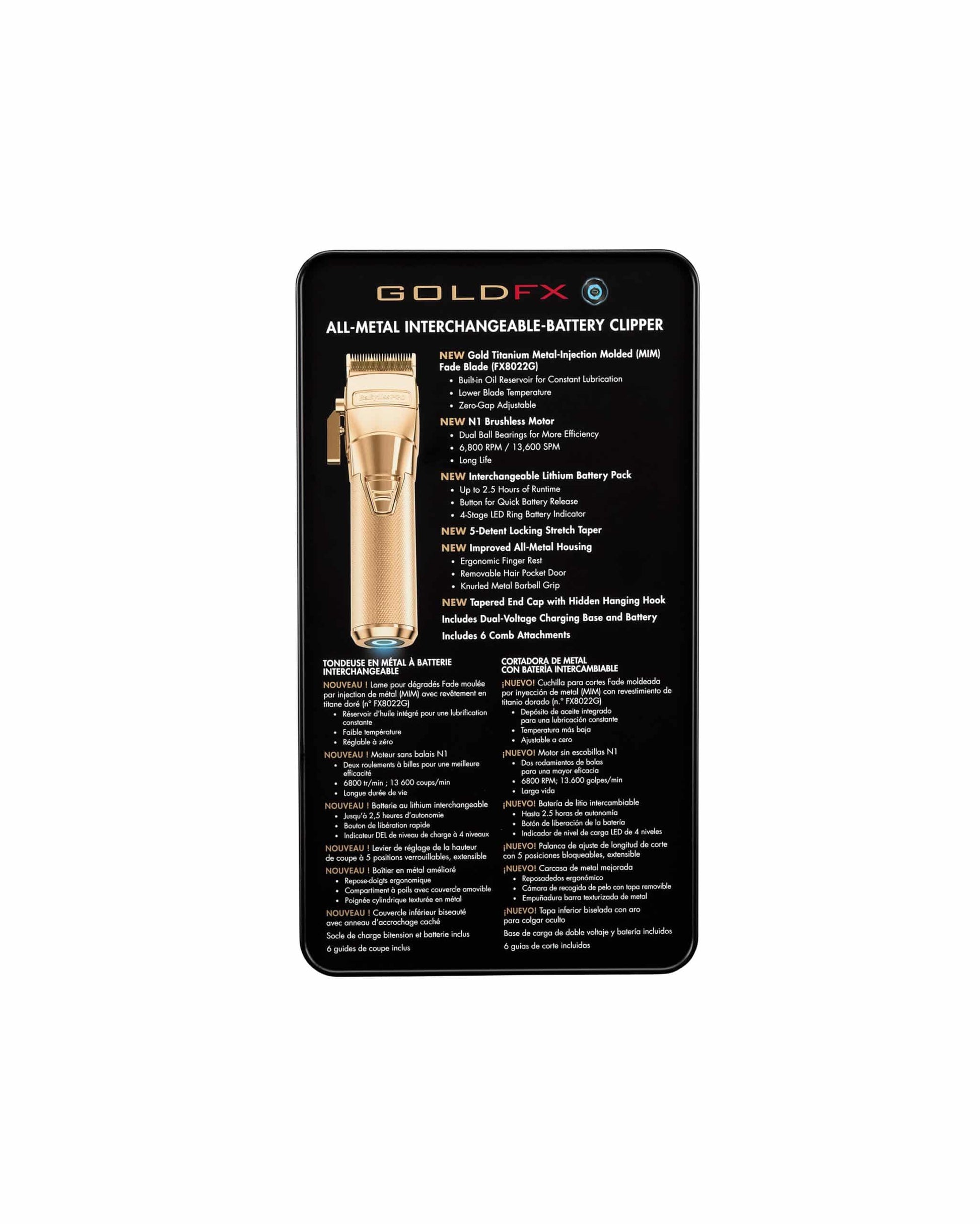 BaBylissPRO Fxone Gold FX Clipper #FX899G