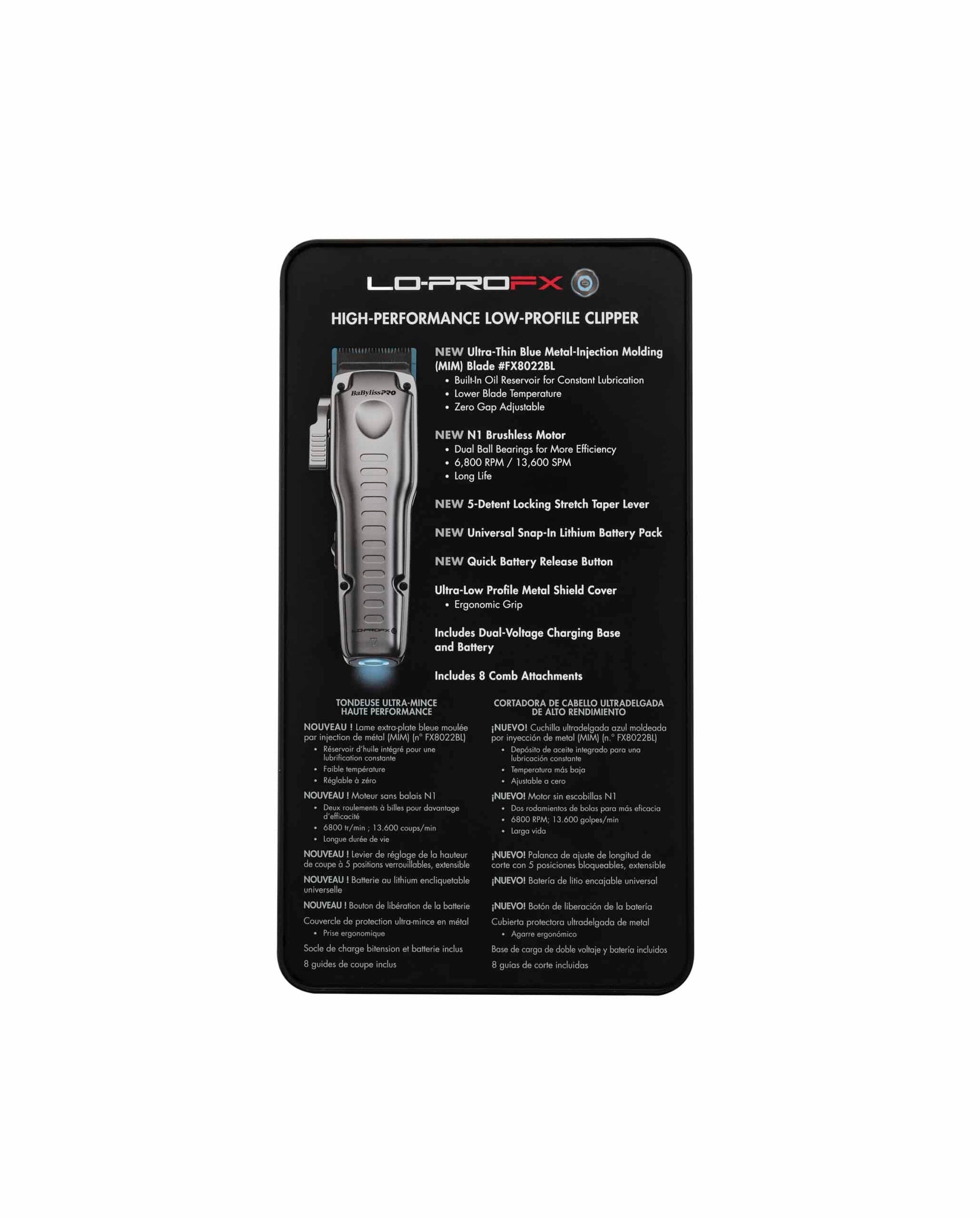 BabylissPro FXOne Lo-ProFX Cordless Clipper Gray