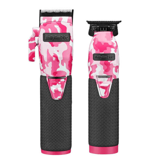 BaBylissPRO® LimitedFX Pink Camo Metal Lithium Clipper and Trimmer Gift Set