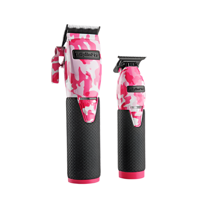 BaBylissPRO® LimitedFX Pink Camo Metal Lithium Clipper and Trimmer Gift Set