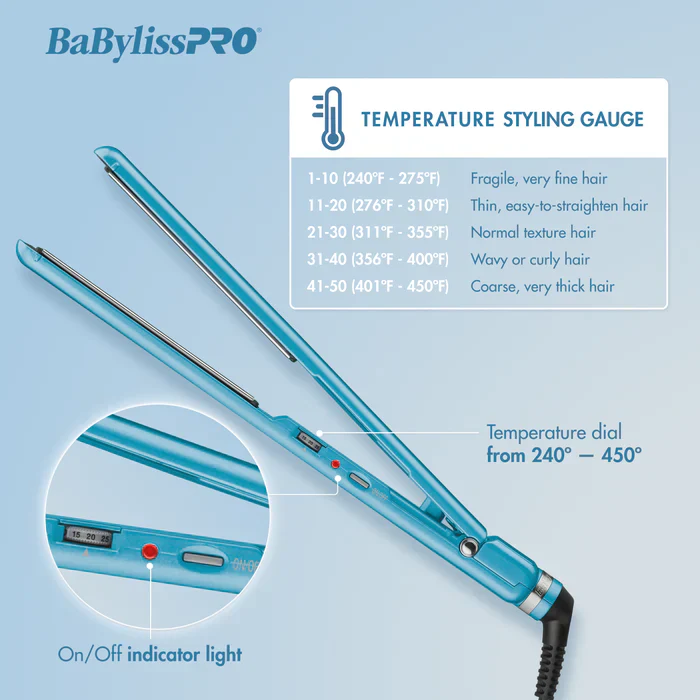 BaBylissPRO Nano Titanium™ 1½ " Ultra-thin Straightener #BNT4073TUC