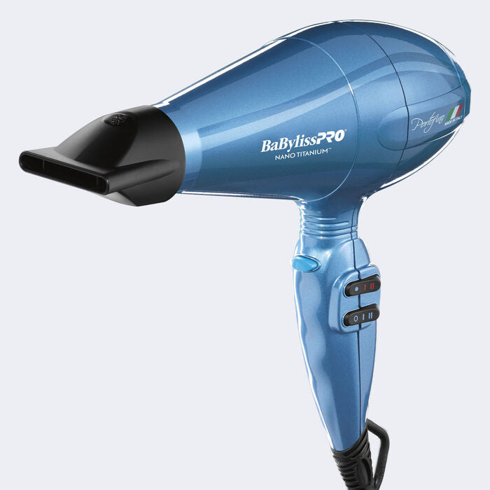 BaBylissPRO Hair Dryer Nano Titanium Portofino Blue BNTB6610N