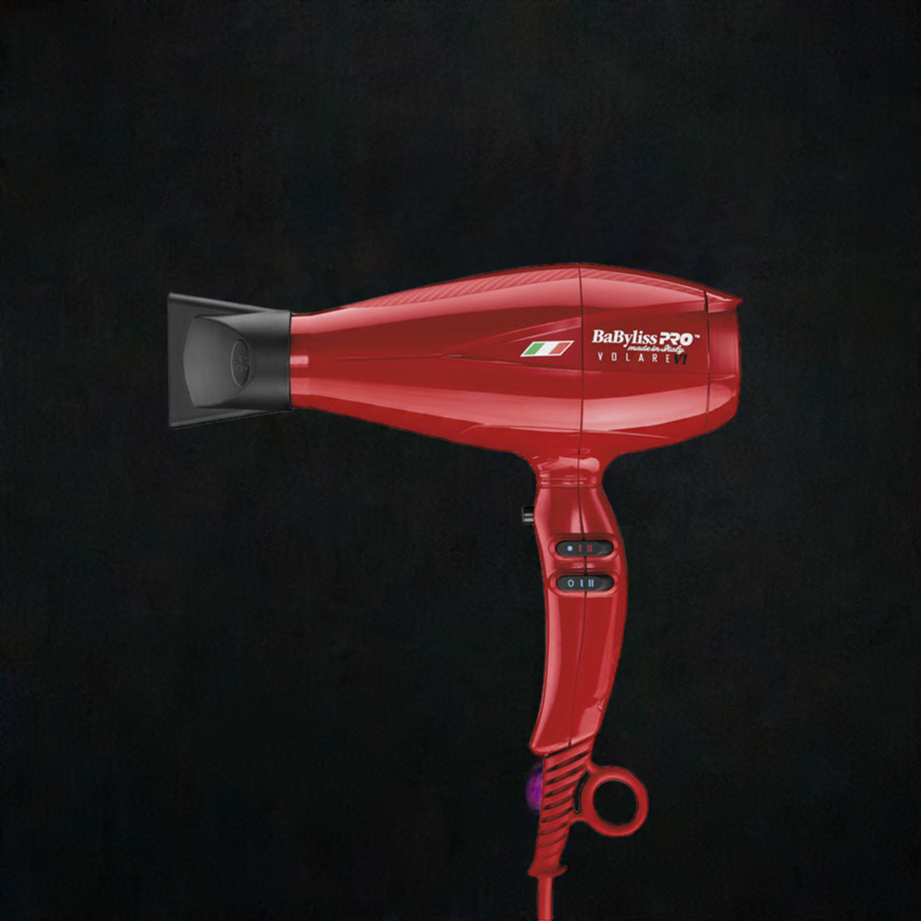 BaBylissPRO Nano Titanium Volare V1 Full-Size Dryer Ferrari-Designed Engine Red BVROL1