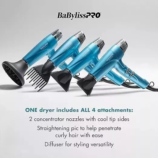 BABYLISSPRO Nano Titanium Professional High-Speed Dual Ionic Dryer BNT9100