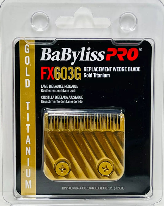 BaByliss Pro  Replacement Wedge Blade Gold Titanium Fits GOLDFX & ROSEFX FX603G