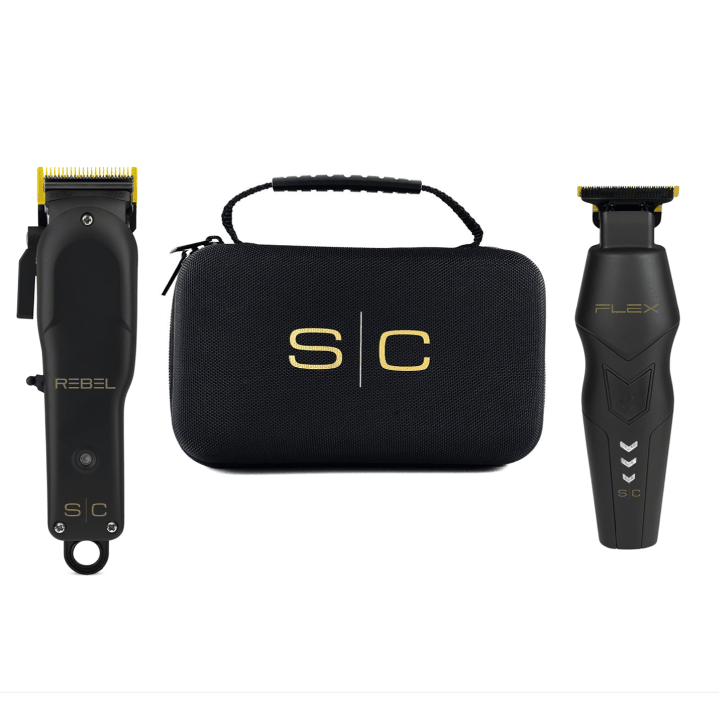 StyleCraft Pro Super Set #SC326B Black Rebel Clipper & Flex Trimmer