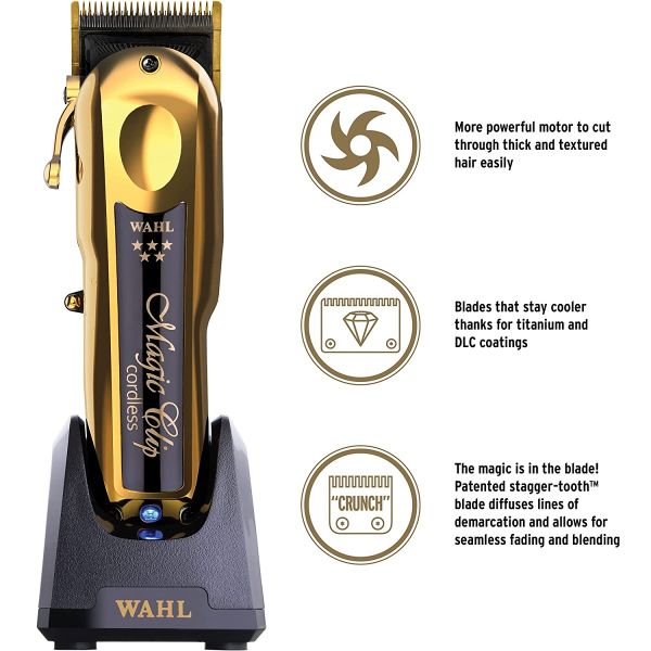 Wahl Professional 5 Star Cordless Magic Clip Gold #08148-700