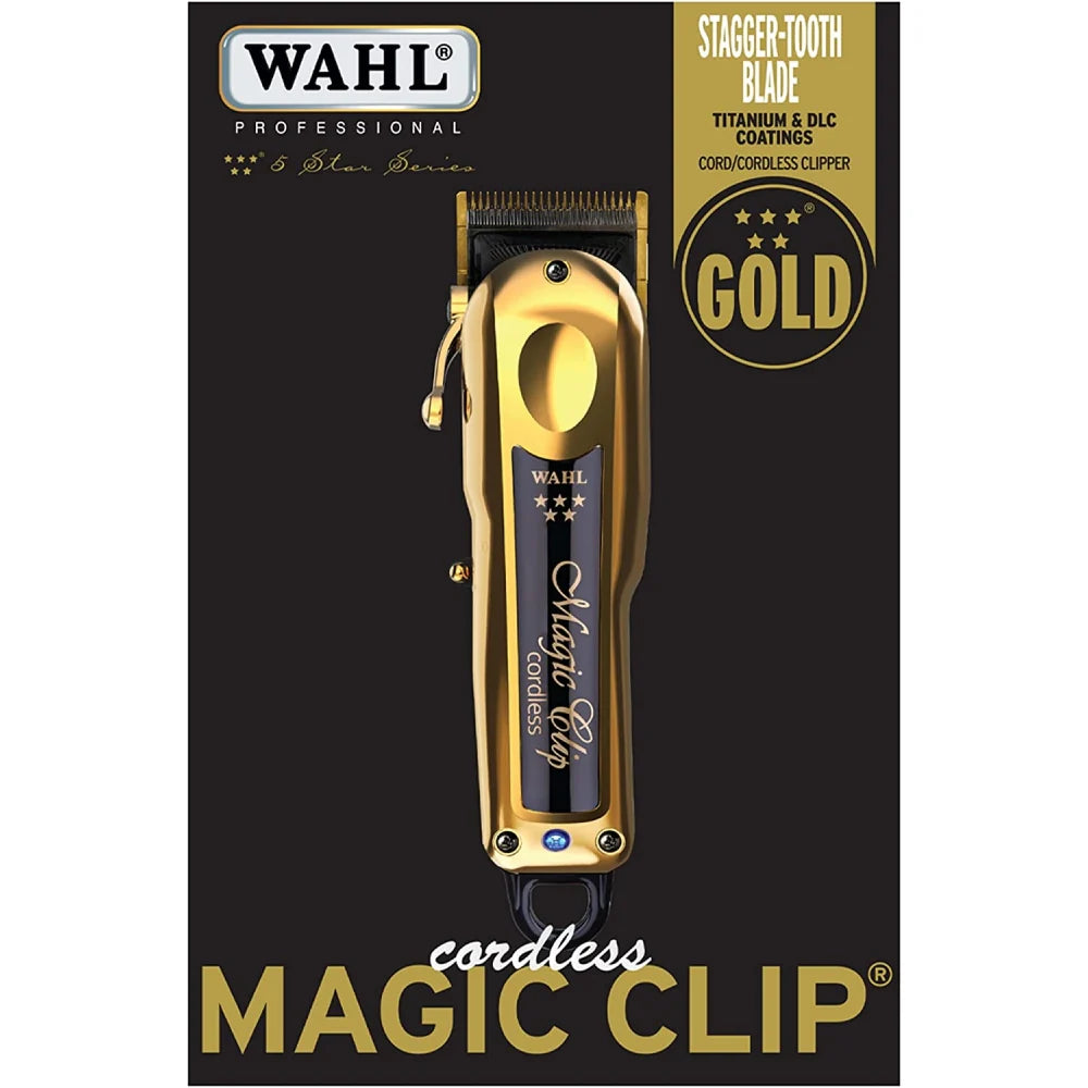 Wahl Professional 5 Star Cordless Magic Clip Gold #08148-700